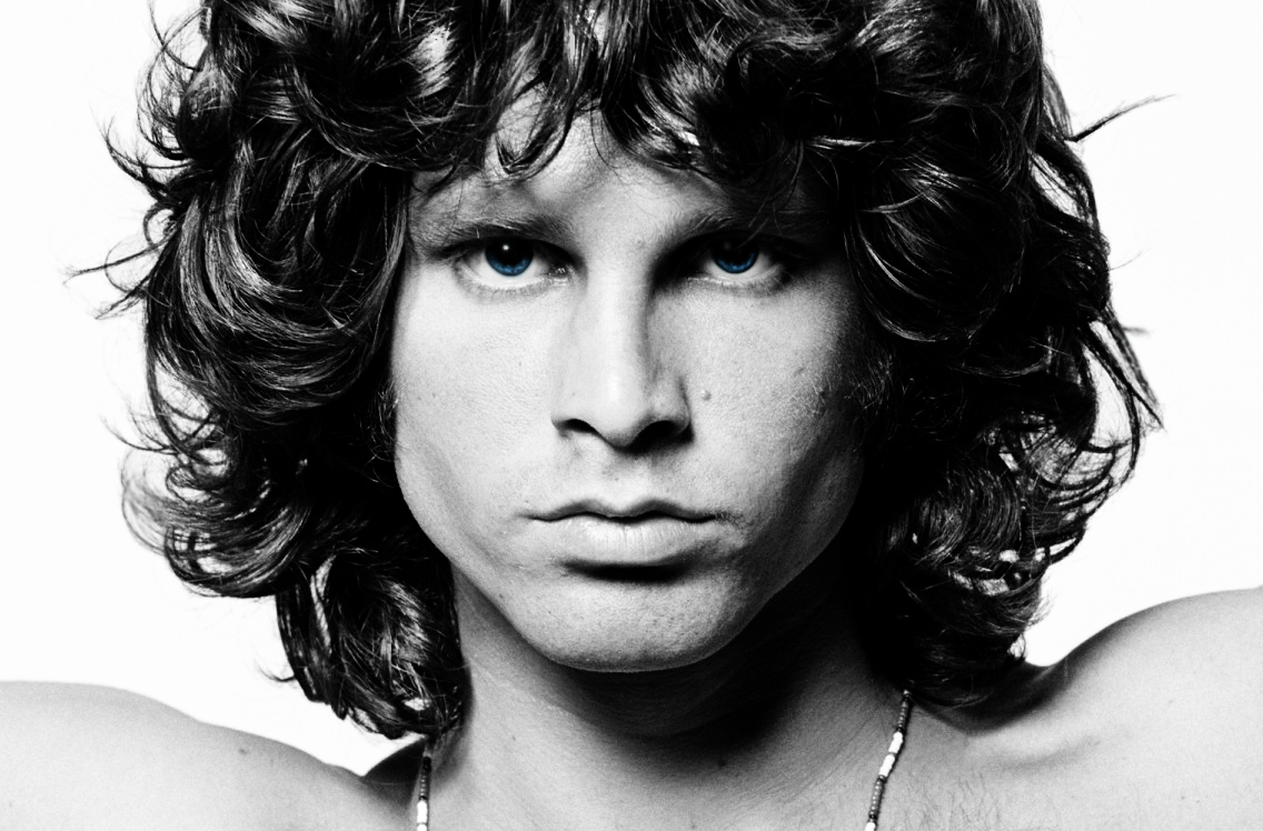 Jim Morrison en blanco y negro