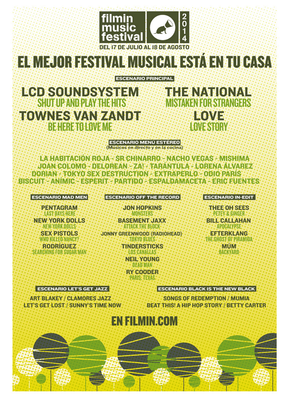 Cartel del Filmin Music Festival