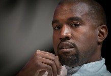 Kanye West en primer plano en 2014